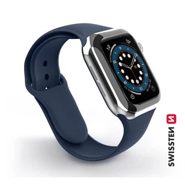 Apple Watch szilikon szíj, 38-40 mm, navy blue