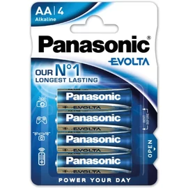 PANASONIC EVOLTA szupertartós elem (AA, R6EGE, 1.5V, alkáli) (4db/cs)