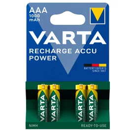 VARTA AAA,NiMH akkumulátor,mini ceruza,1000 mAh kapacitás,RTU használatra kész, (4db/cs)