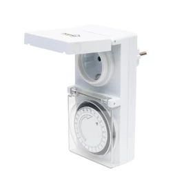 Mechanikus kültéri időzítő óra 24h/15min