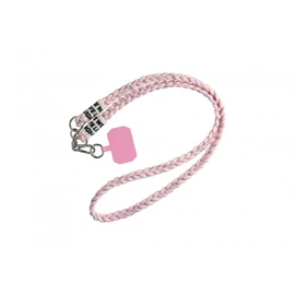 Fonott szövet nyakbaakasztó Telefon tokhoz, pink