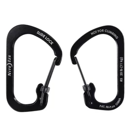 Nite Ize SlideLock karabiner #3 méret, fekete