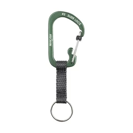 Nite Ize SlideLock® Reteszelhető Kulcstartó Alumínium - Olívzöld