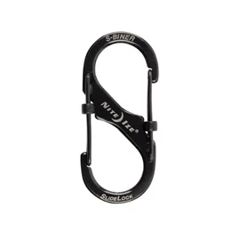 Nite Ize SlideLock karabiner #2 méret, fekete (LSB2-01-R3)