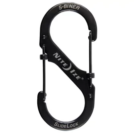 Nite Ize SlideLock karabiner #4 méret, fekete (LSB4-01-R3)