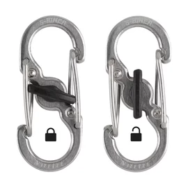Nite Ize Microlock S karabiner (ezüst) 2 db (LSBM-11-2R3)