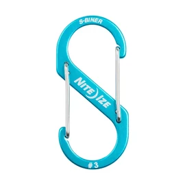 Nite Ize SBA3-03-R6 S-Biner® Alumínium S (dupla) Karabiner #3 - Kék