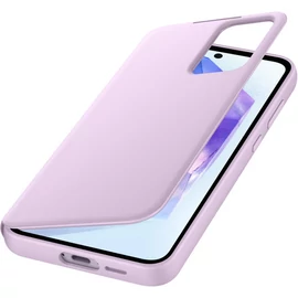 SAMSUNG A55 tok álló (aktív FLIP, oldalra nyíló, Smart View Cover) LEVENDULA