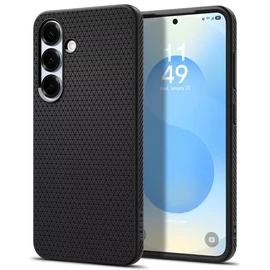 SPIGEN LIQUID AIR szilikon telefonvédő (ütésállóság, légpárnás sarok, FEKETE - Samsung Galaxy s25+