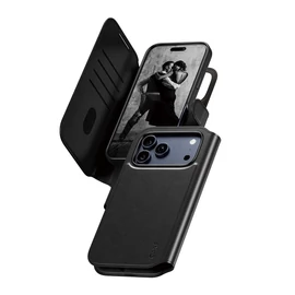 PANZERGLASS CARE TANGO TWO-IN-ONE Iphone 17 Pro Max tok álló, bőr hatású (FLIP, MagSafe) FEKETE