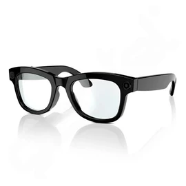 Okos szemüveg (v5.3, WIFI, kamera, zenelejátszás, hívásfogadás, AI fordító, cseppálló) FEKETE