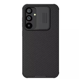 NILLKIN CAMSHIELD PRO Xiaomi 15T szilikon telefonvédő (ütésállóság, kameravédő, csíkos) FEKETE