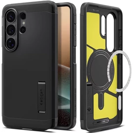 SPIGEN TOUGH ARMOR MAG Samsung S26 Ultra tok (ütésállóság, kitámasztó, MagSafe) SÖTÉTSZÜRKE