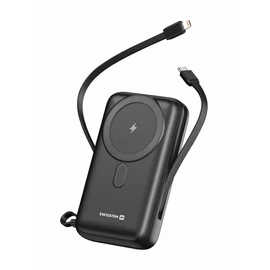 MagSafe kompatibilis power bank, 20000 mAh, 20W, beépített USB-C és villámkábel, 22,5W