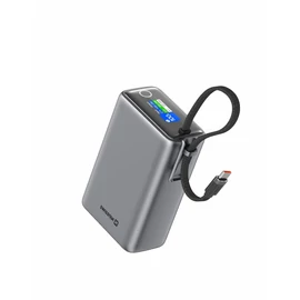 Swissten power bank, repülő kompatibilis, 25000 mAh (96,25Wh), 100W, beépített USB-C kábel