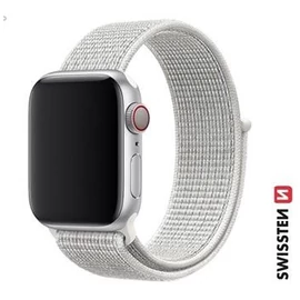 Apple Watch tépőzáras nylon szíj 42/44/45/49 mm, fehér