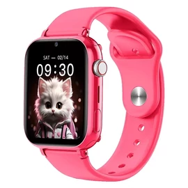 Maxcom FW59 4G (nano SIM) gyerek okosóra GPS nyomonkövetéssel, SOS segélyhívással pink