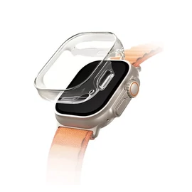 Uniq Garde Hybrid Apple Watch UItra 2/1 (49mm) tok, tempered kijelző fóliával, átlátszó