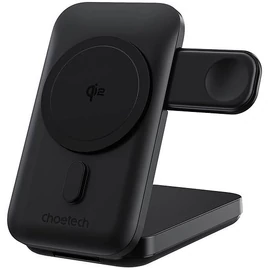 3in1 mágnestöltő tartó Choetech B750 10000mAh Qi2 (fekete) 3in1 mágnestöltő tartó Choetech B750 10000mAh Qi2 (fekete)