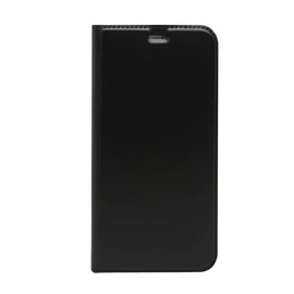 BOOKTYPE IPHONE 13 PRO FLIP OLDALRA NYILÓ TOK, FEKETE