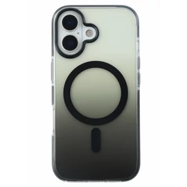 iPhone 17 mágneses tok, Fekete-átlátszó