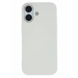 Premium szilikon tok, iPhone 17, Tört Fehér