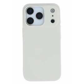 Premium szilikon tok, iPhone 17 Pro, Tört Fehér