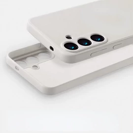 Premium szilikon tok, Samsung A57, Tört fehér