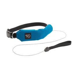 Nite Ize RadDog™ kettő az egyben nyakörv és póráz kék S méret (35-40cm) elrejthető 90cm-es pórázzal