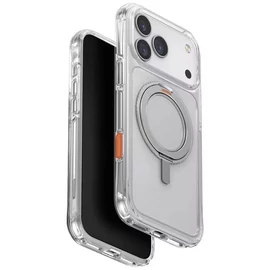 Uniq Swivix Apple iPhone 17 Pro tok 360 fokban állítható kitámasztóval, átlátszó
