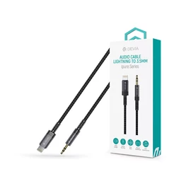 Devia iPure Series Lightning/AUX 3,5 mm audió adapter - fekete