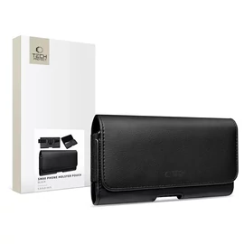 Tec-Protect SM80 Pro Univerzális vízszintes, csatos-fűzős övtáska mobiltelefonhoz 5,8-6,8" - fekete