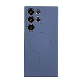 Samsung S24 mágneses szilikon tok, Kék