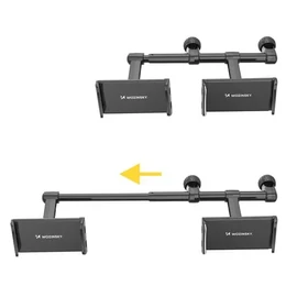 Wozinsky kettős autós telefontartó fekete fejtámlához