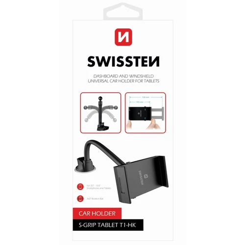 Swissten (T1-HK) autós tablet tartó műszerfalra, szélvédőre