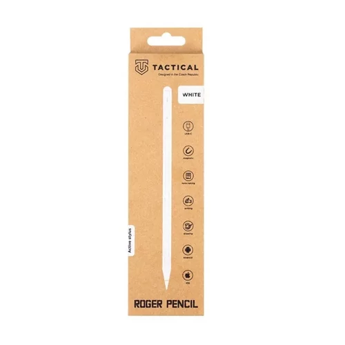 Tactical Roger Apple Pencil, mágneses kapacitív ceruza, fehér