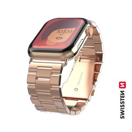 Apple Watch fém szíj, 38-40 mm, rozéarany