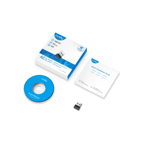 CUDY AC650 WI-FI USB ADAPTER MINI