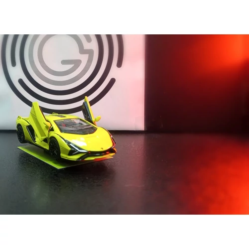 Rmz City fém autó 1:32 - LAMBORGHINI SIAN FKP 37 VILÁGOS ZÖLDES-SÁRGA