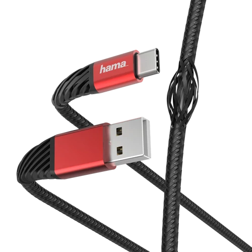 Hama USB-C "EXTREME" 1,5m, FEKETE-PIROS