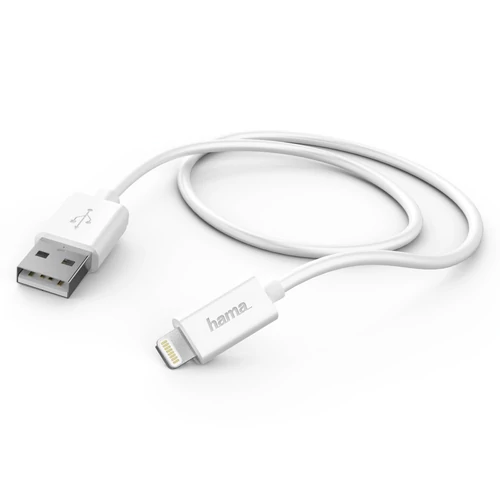 FIC ADATKÁBEL LIGHTNING, 1M, FEHÉR