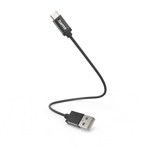 FIC E3 ADATKÁBEL USB TYPE-C, 0,2M, FEKETE