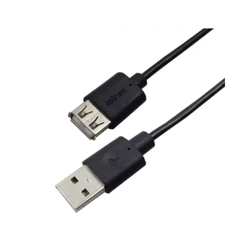 Astrum USB (Apa) - USB (Anya) 2.0 hosszabbító kábel 3.0M fekete