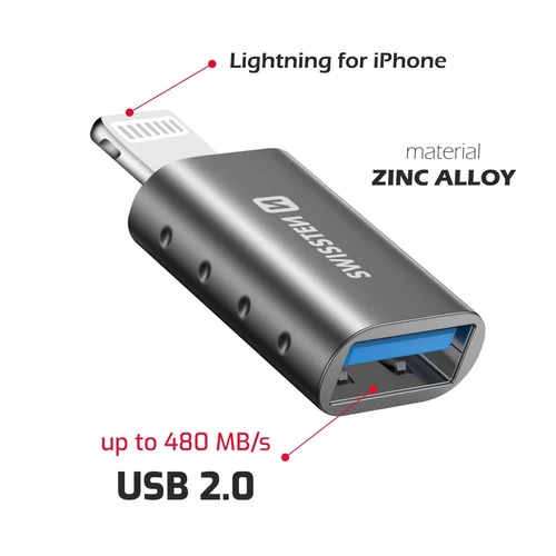 Swissten OTG adapter lightning to USB-A