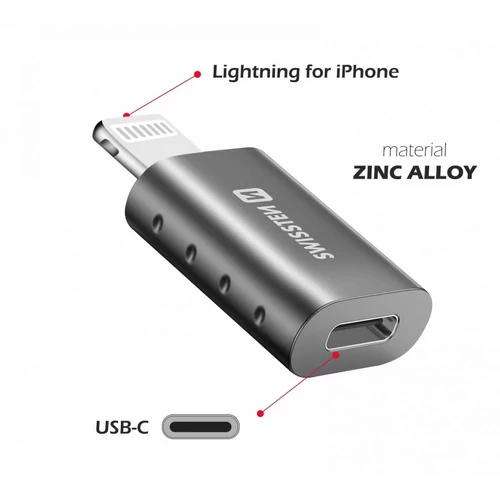 Swissten plug&play adapter lightning to USB-C