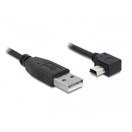 Delock USB 2.0-A apa - USB mini-B 5 tűs hajlított apa átalakító kábel, 2m