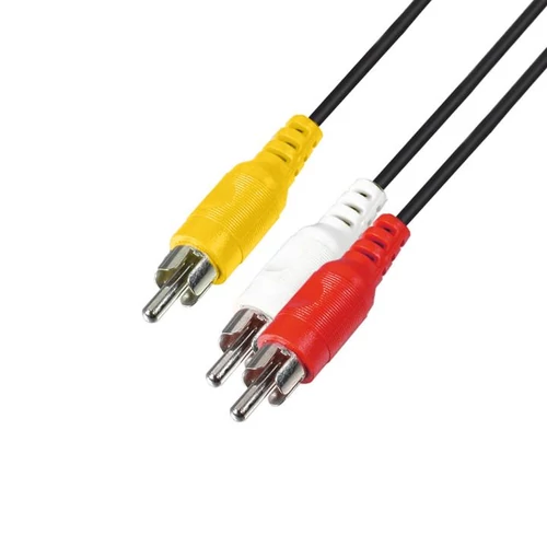 Audió kábel, 3 RCA dugó-3 RCA dugó, 1,5m