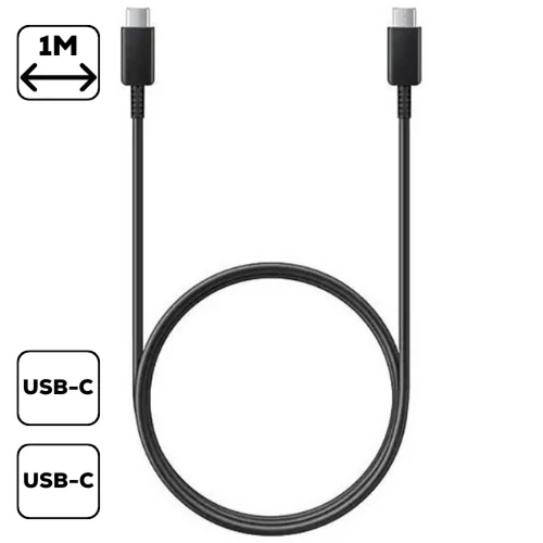 SAMSUNG C-TO-C KÁBEL, (5A), FEKETE