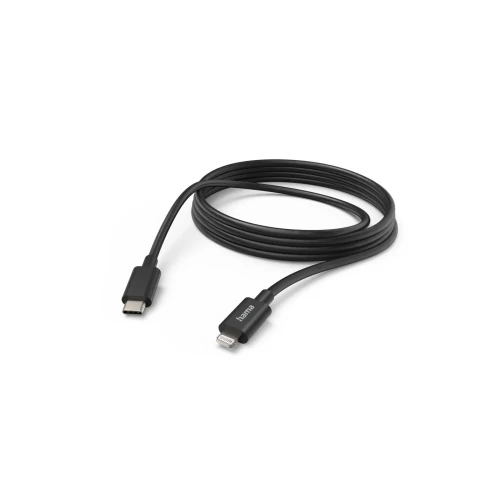 Hama Lightning - USB-C, 3m, fekete