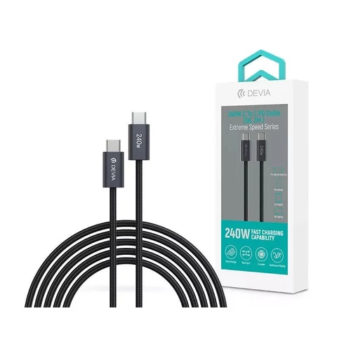 Devia USB C - C adat és töltőkábel  Extreme Speed Series PD 240W (2 méter)